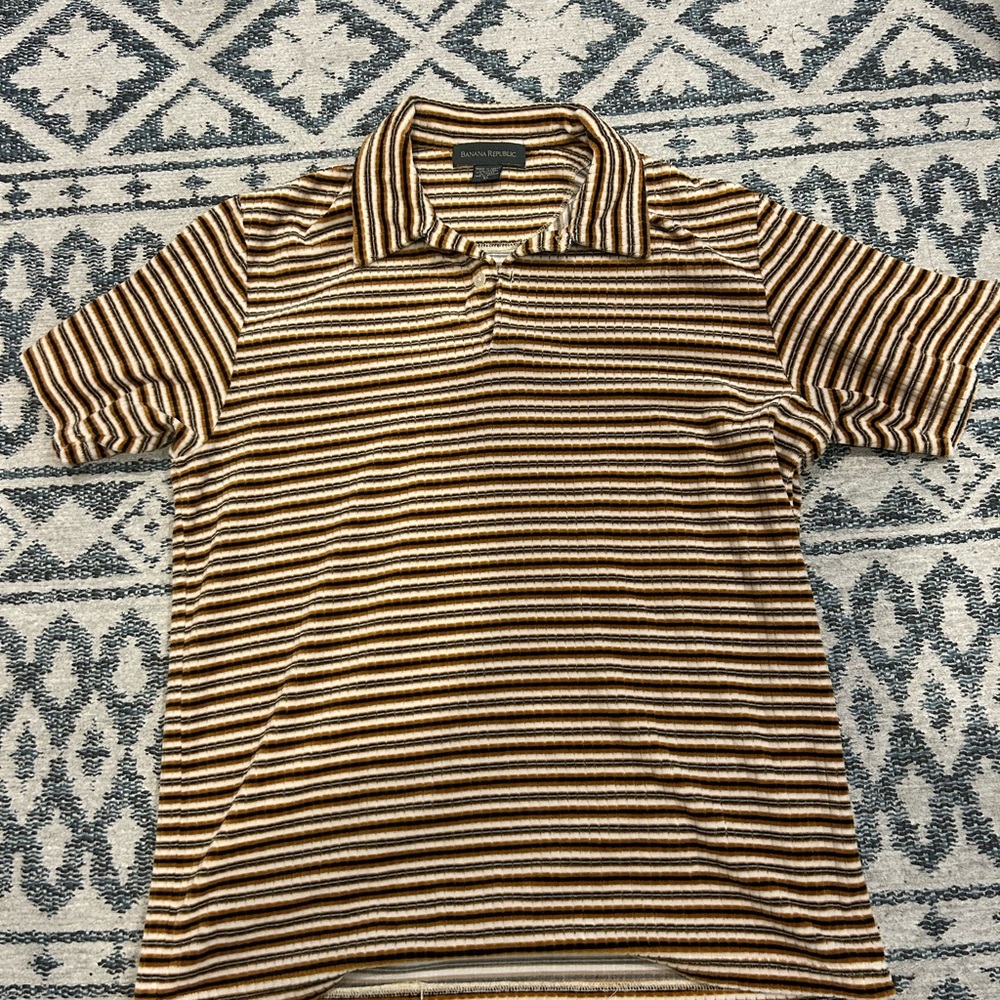 Banana republic corduroy like  polo